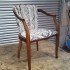 A fluted backed chair